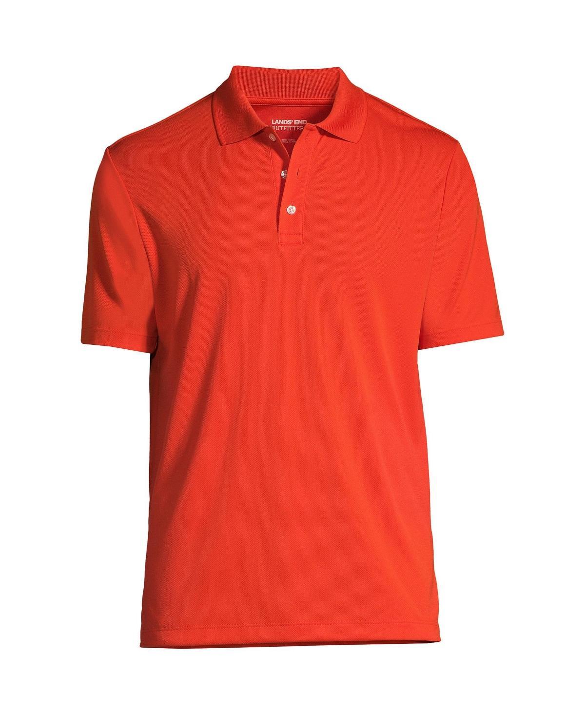 Men's Tall Lands' End School Uniform Solid Active Polo, Size: Large Tall, Harbor Gray Product Image