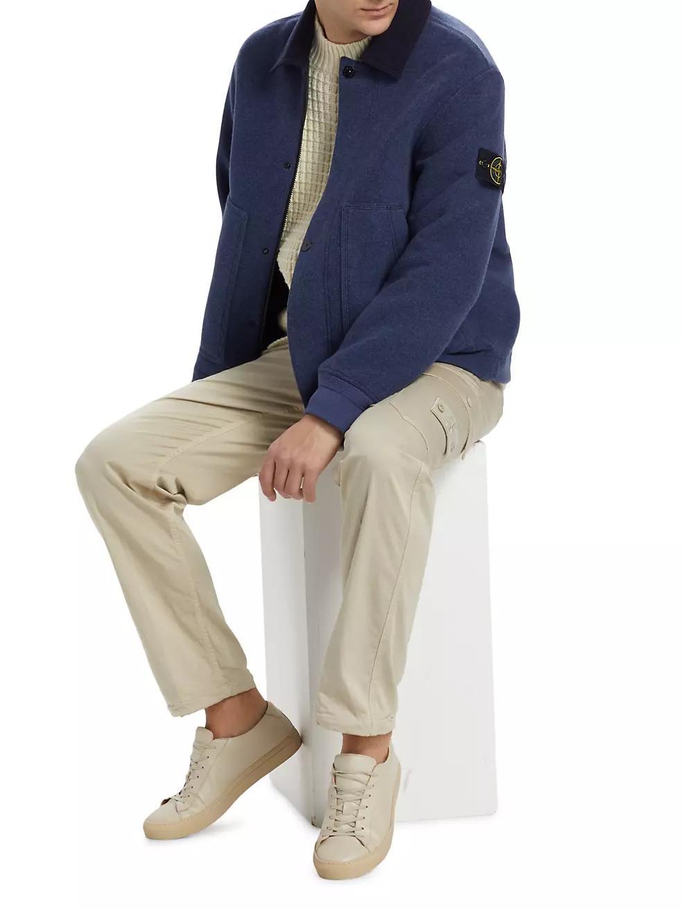 Wool-Blend Bomber Jacket Product Image