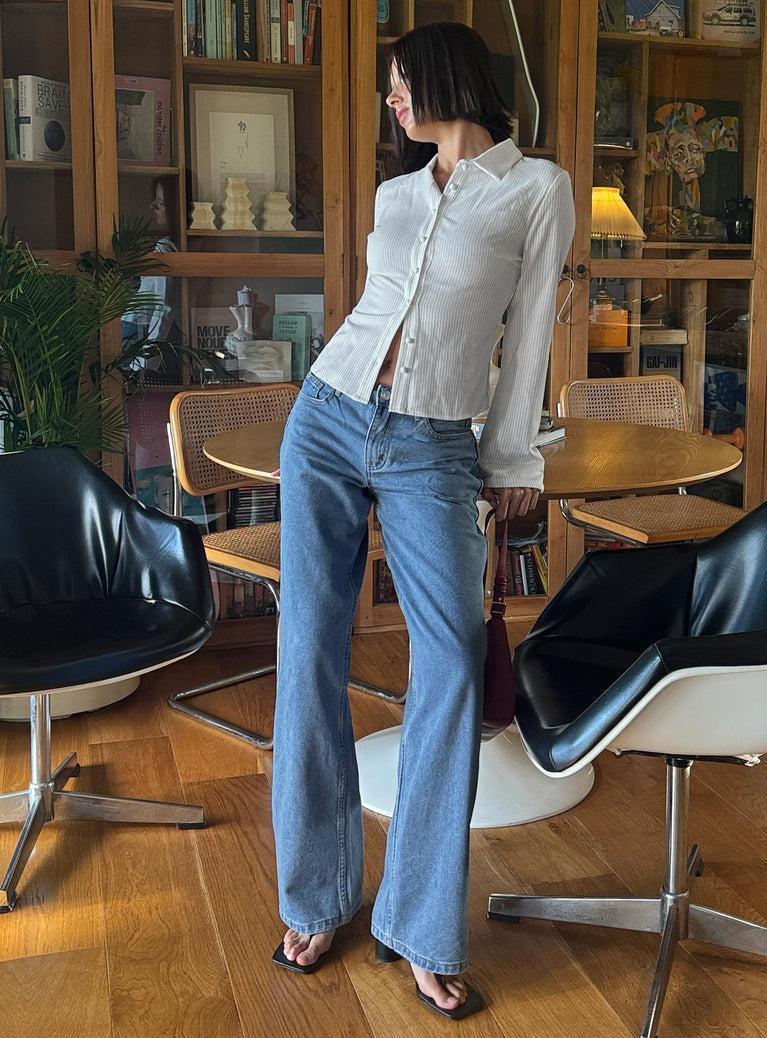 Maryanne Mid Rise Relaxed Jeans Mid Wash Denim Product Image