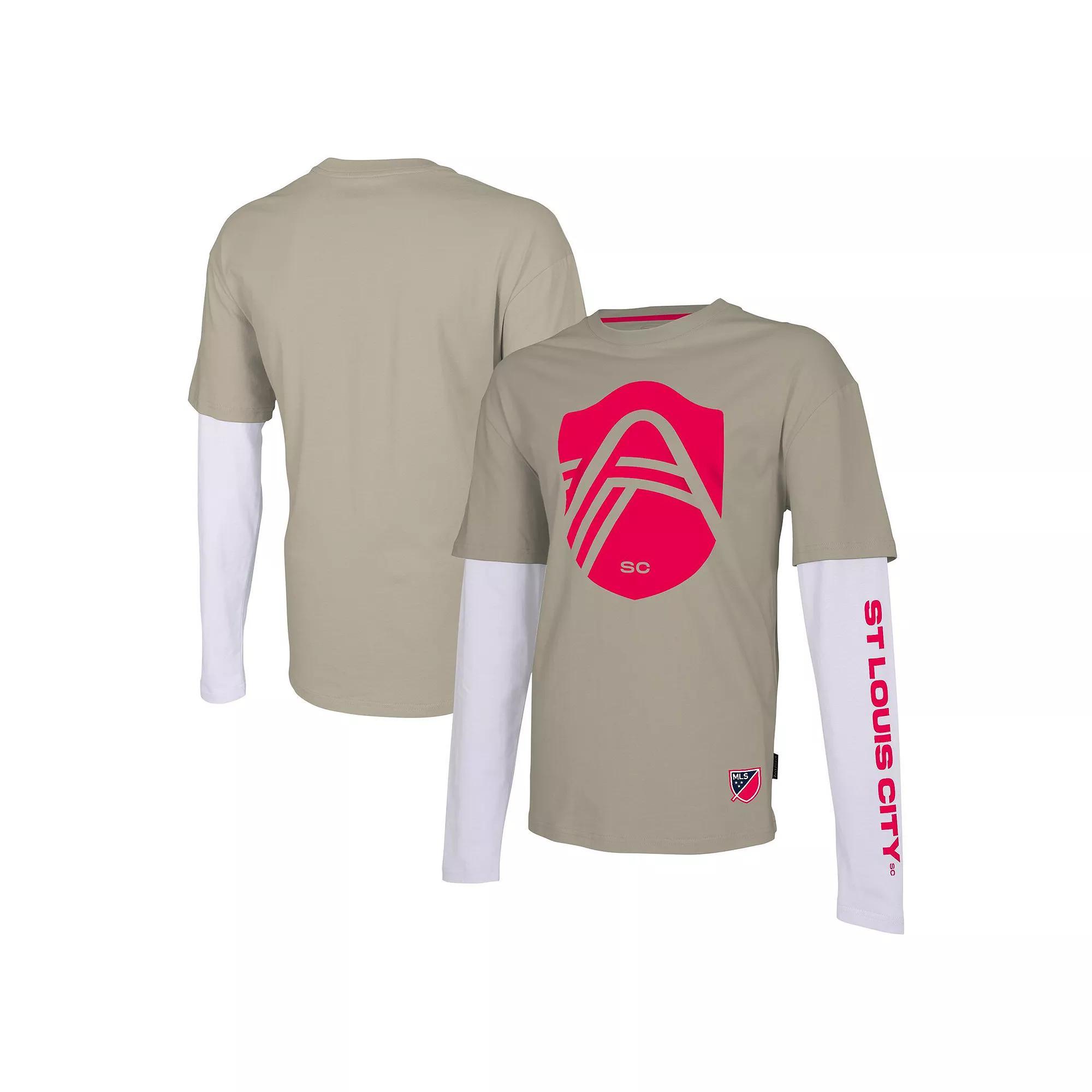 Men's Stadium Essentials Tan St. Louis City SC Status Long Sleeve T-Shirt, Size: Large, Slc Team Product Image