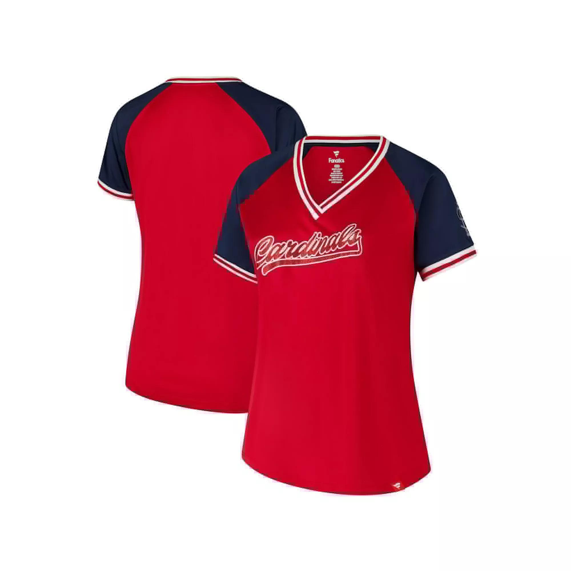 Women's Profile Red St. Louis Cardinals Plus Size Crossover V-Neck T-Shirt, Size: 3XL Product Image