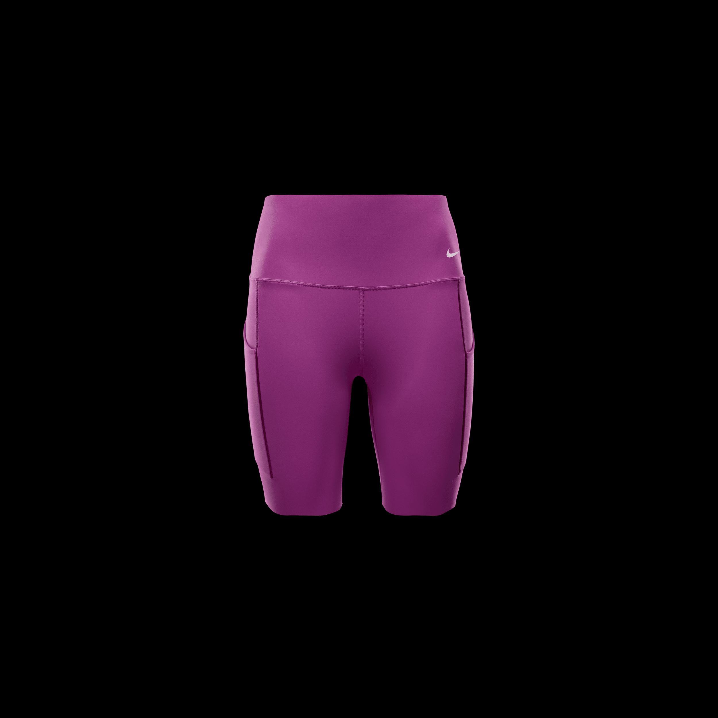 Nike Women's Universa Medium-Support High-Waisted 8" Biker Shorts with Pockets Product Image