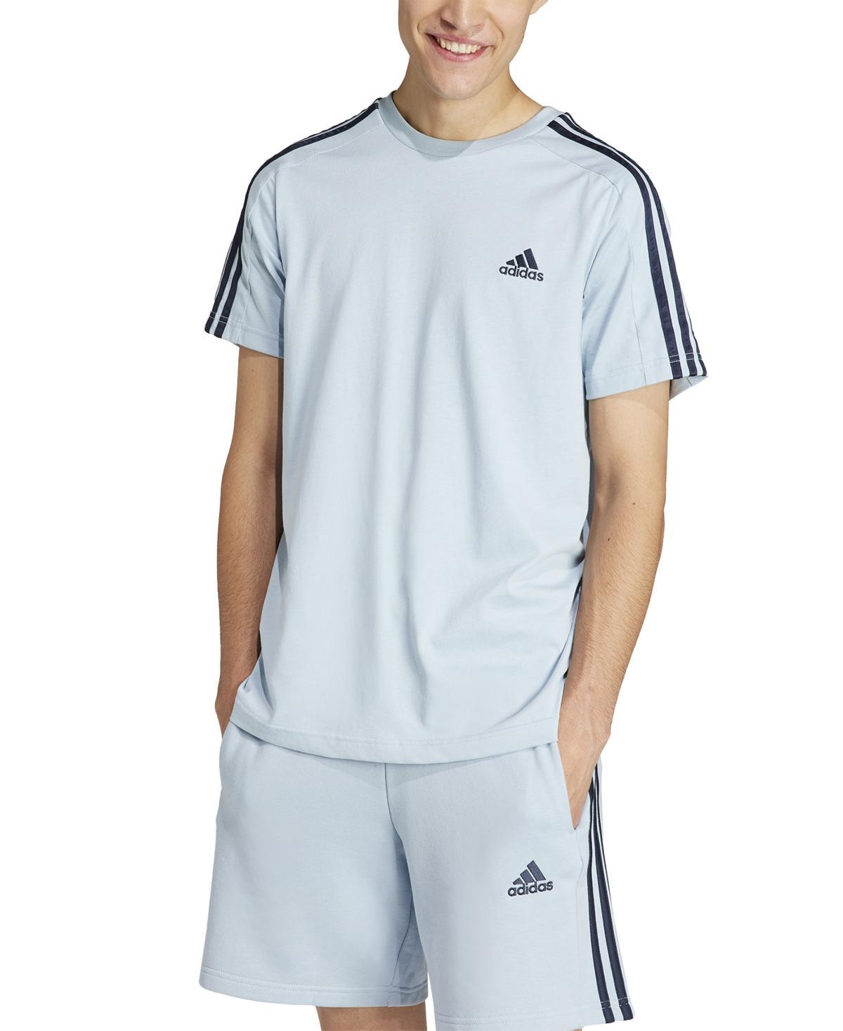 Men's adidas Sportswear Essentials 3-Stripes Tee, Size: XXL, Better Red Product Image