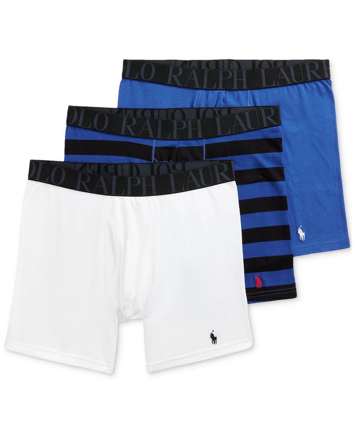 Polo Ralph Lauren Stretch Cotton Boxer Briefs - Pack of 3 Product Image
