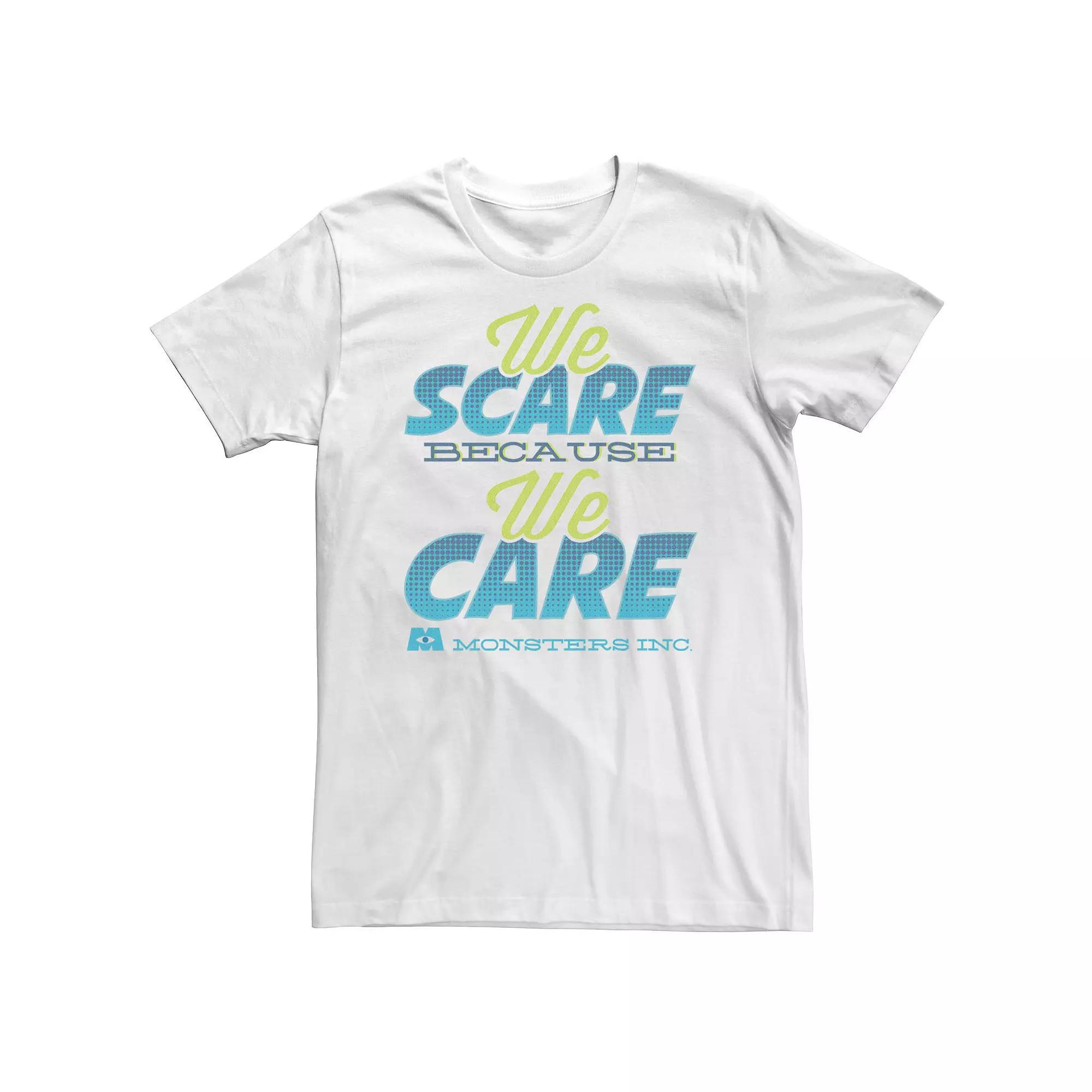 Big & Tall Disney / Pixar Monsters University Scaring Is Caring Tee, Men's, Size: 4XL Tall, White Product Image