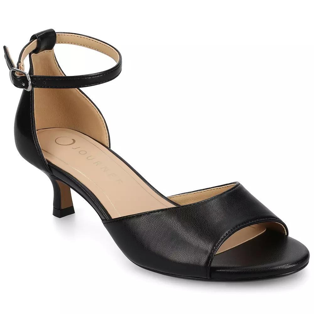Journee Womens Jezzie Low Heel Ankle Strap Dress Sandals Product Image