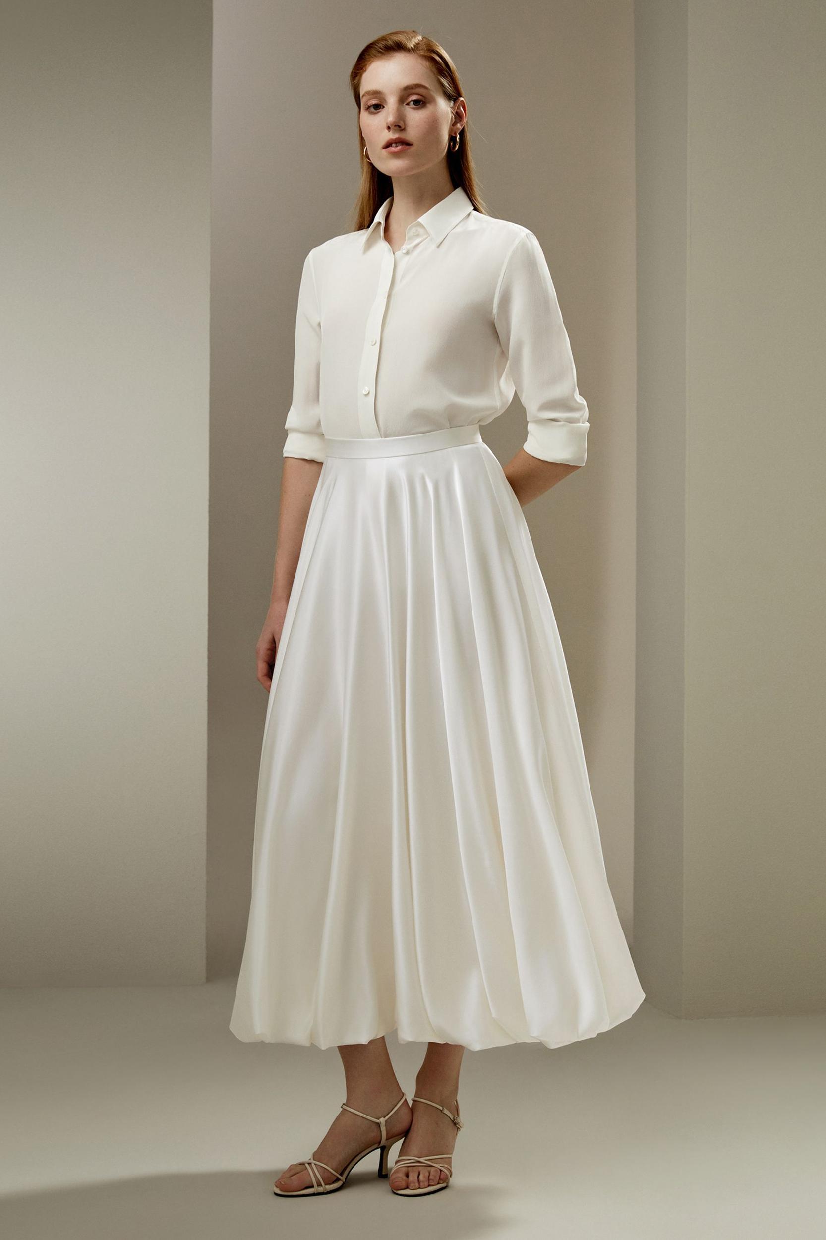 LILYSILK X LYDIA MILLEN Snowdrop Skirt Product Image