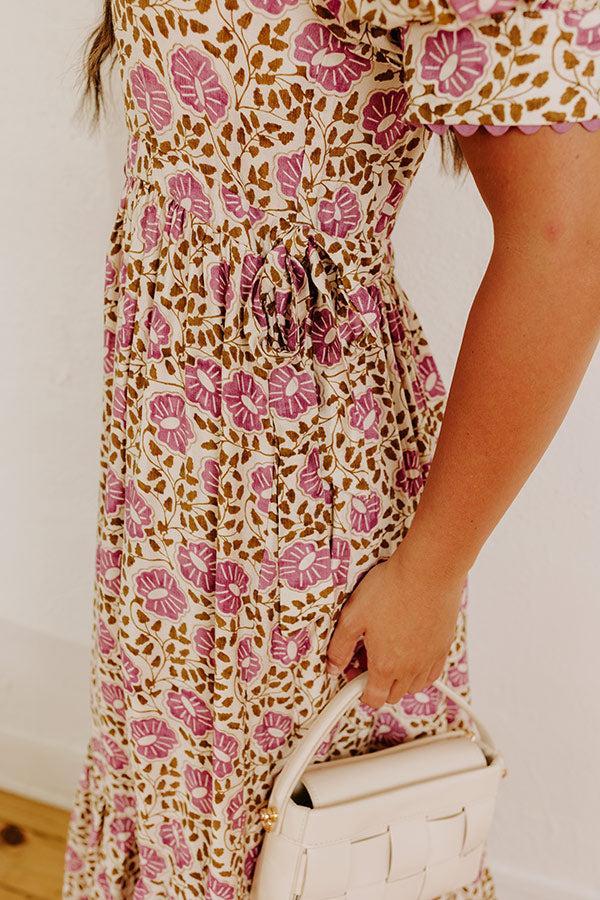 Falling For Floral Midi Dress Product Image