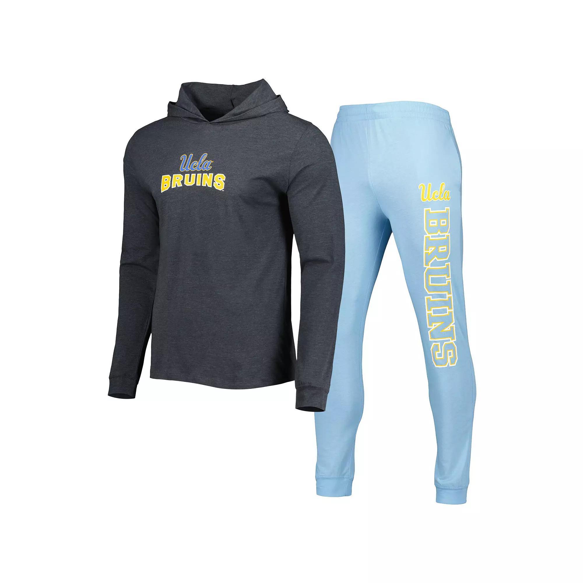 Men's Concepts Sport Blue/Charcoal UCLA Bruins Meter Pullover Hoodie & Joggers Sleep Set, Size: 3XL Product Image