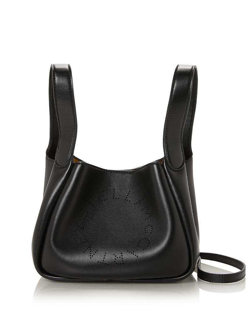 Womens Faux Leather Logo Shoulder Bag Product Image