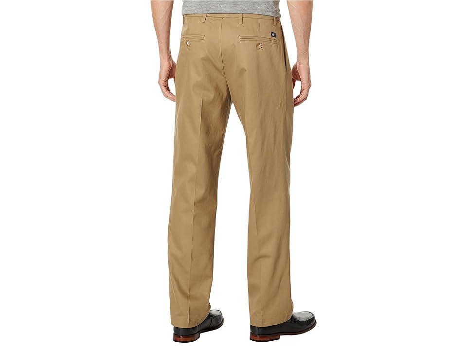 Mens Dockers Signature Iron Free Stain Defender Classic-Fit Khaki Pleated Pants British Green Product Image