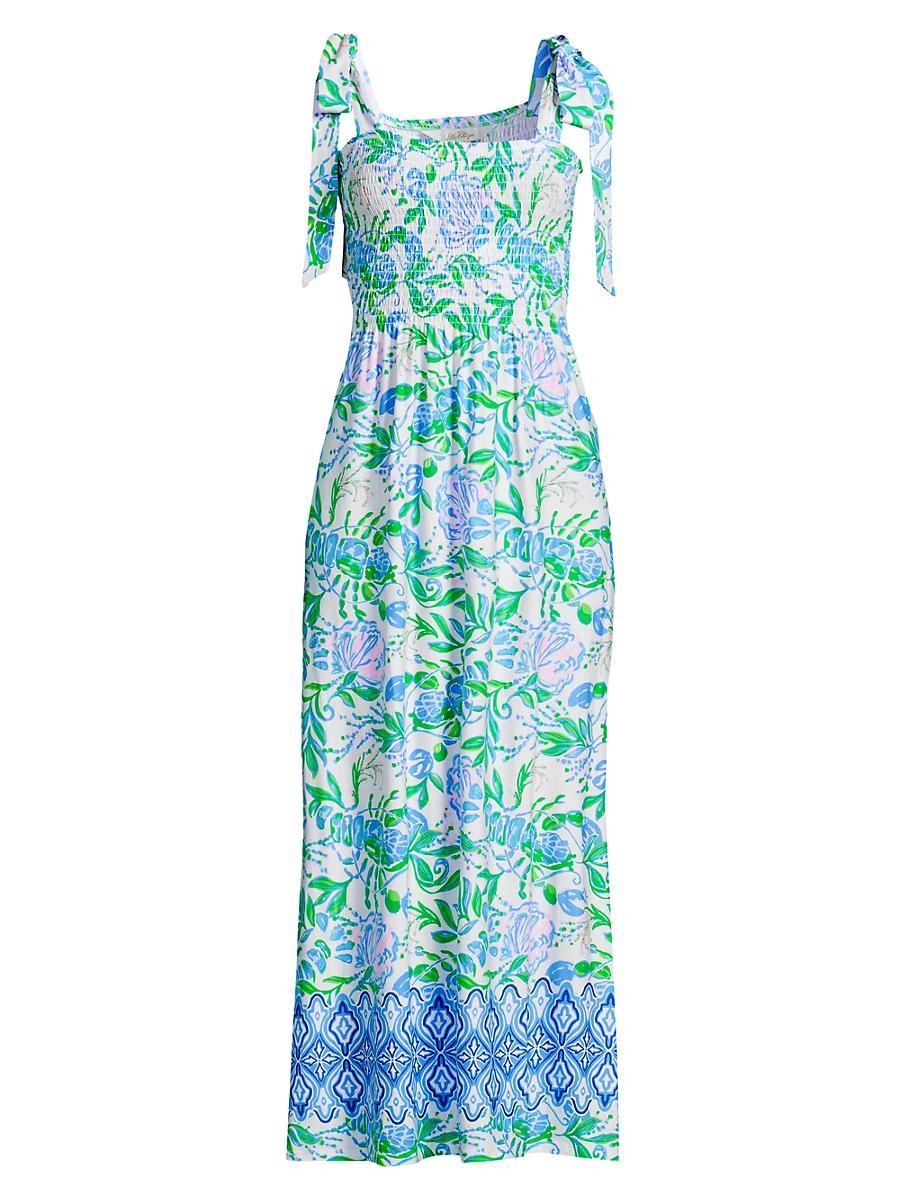 Womens Kailua Smocked Maxi Dress Product Image