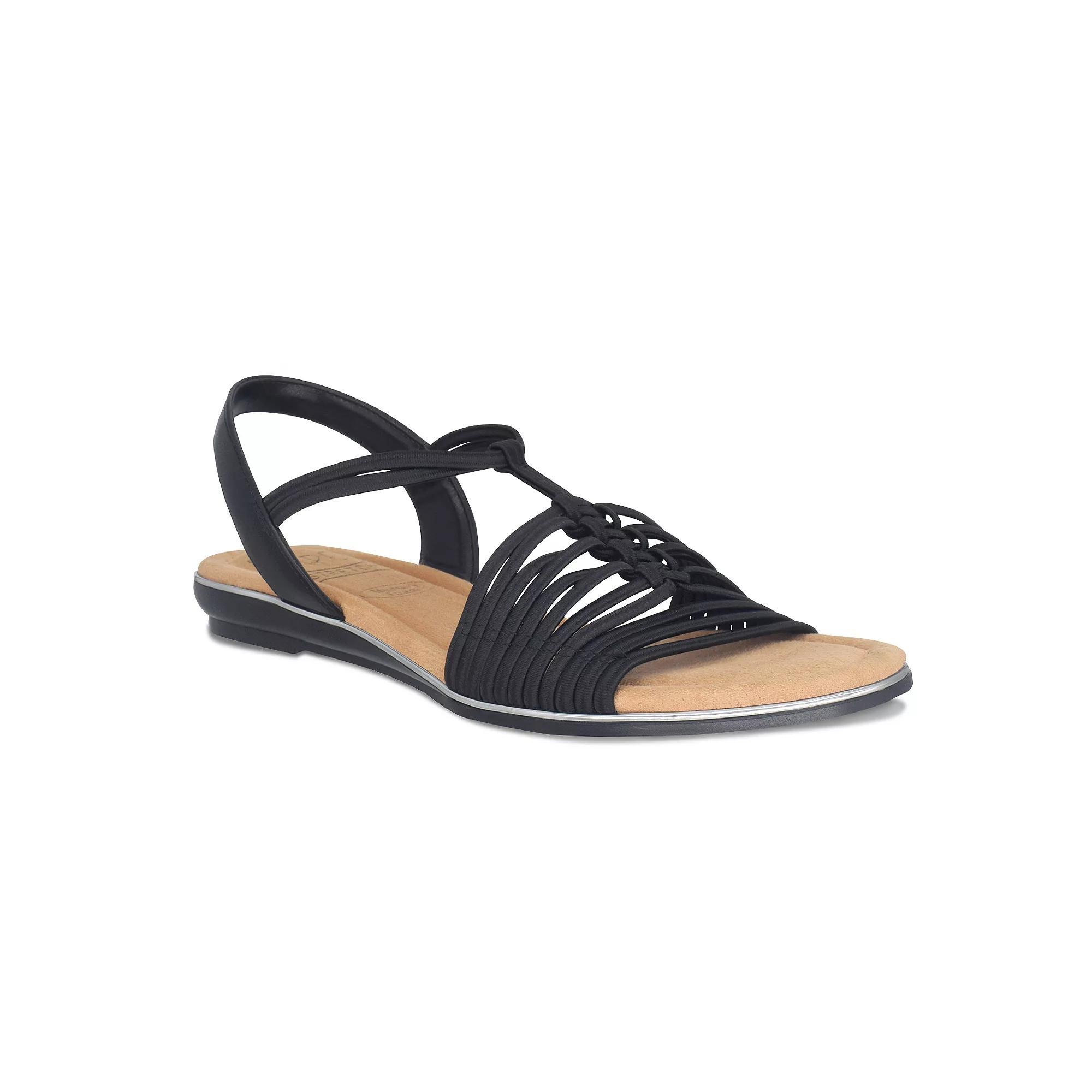 Impo Barella Women's Stretch Elastic Memory Foam Sandals, Size: 10 Medium, Black Product Image