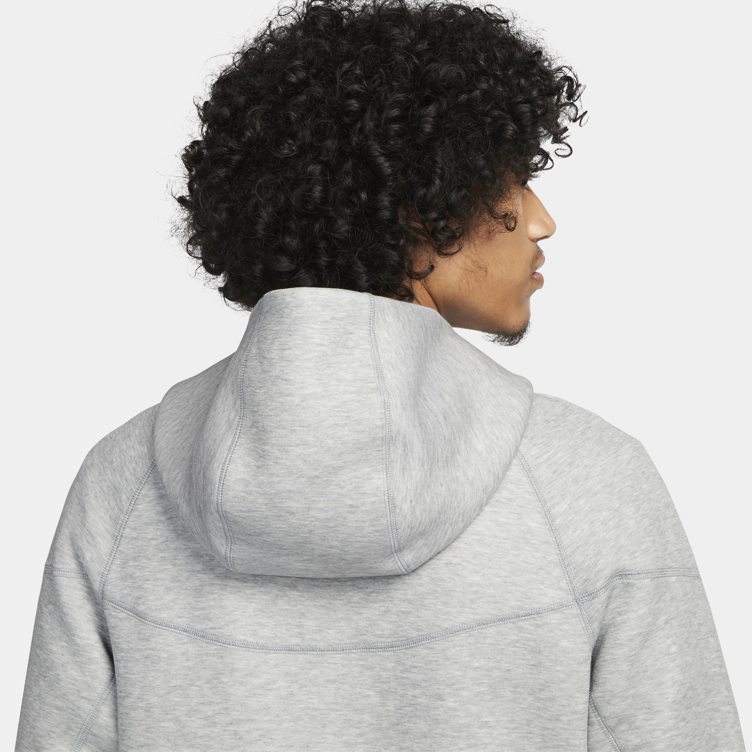 Nike Tech Fleece full zip hoodie in gray Product Image