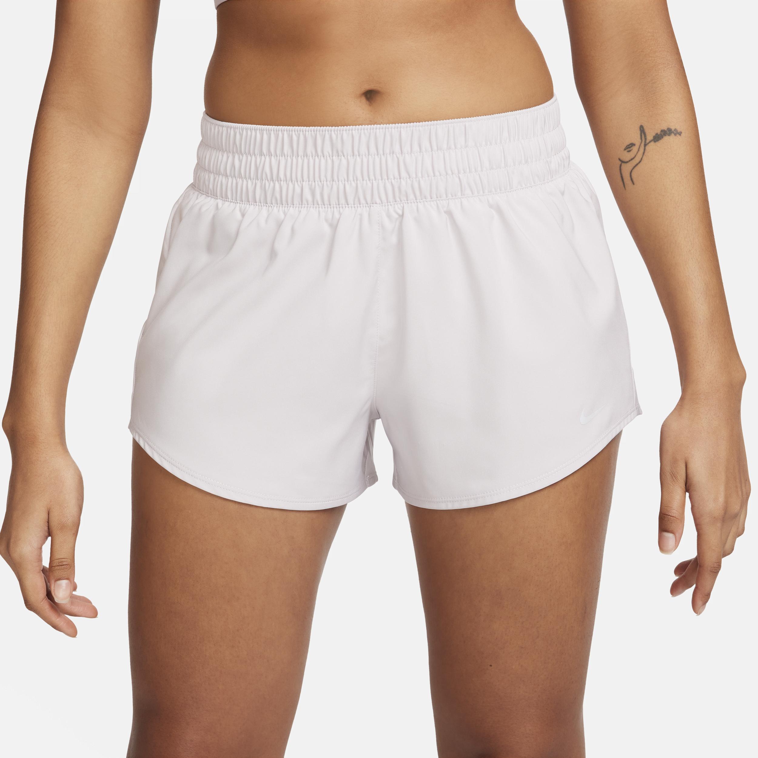 Nike Womens One Dri-FIT Mid-Rise 3 Brief-Lined Shorts Product Image