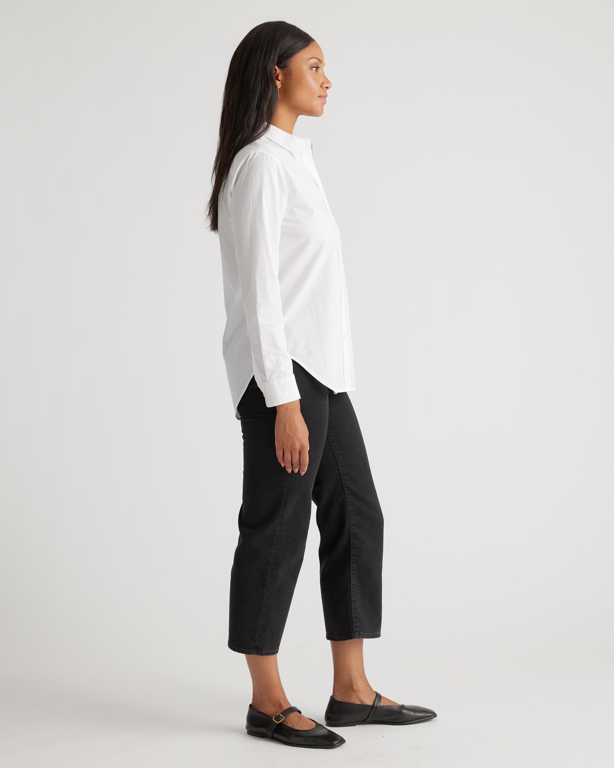 Quince | Women's Poplin Long Sleeve Shirt Organic Cotton Product Image