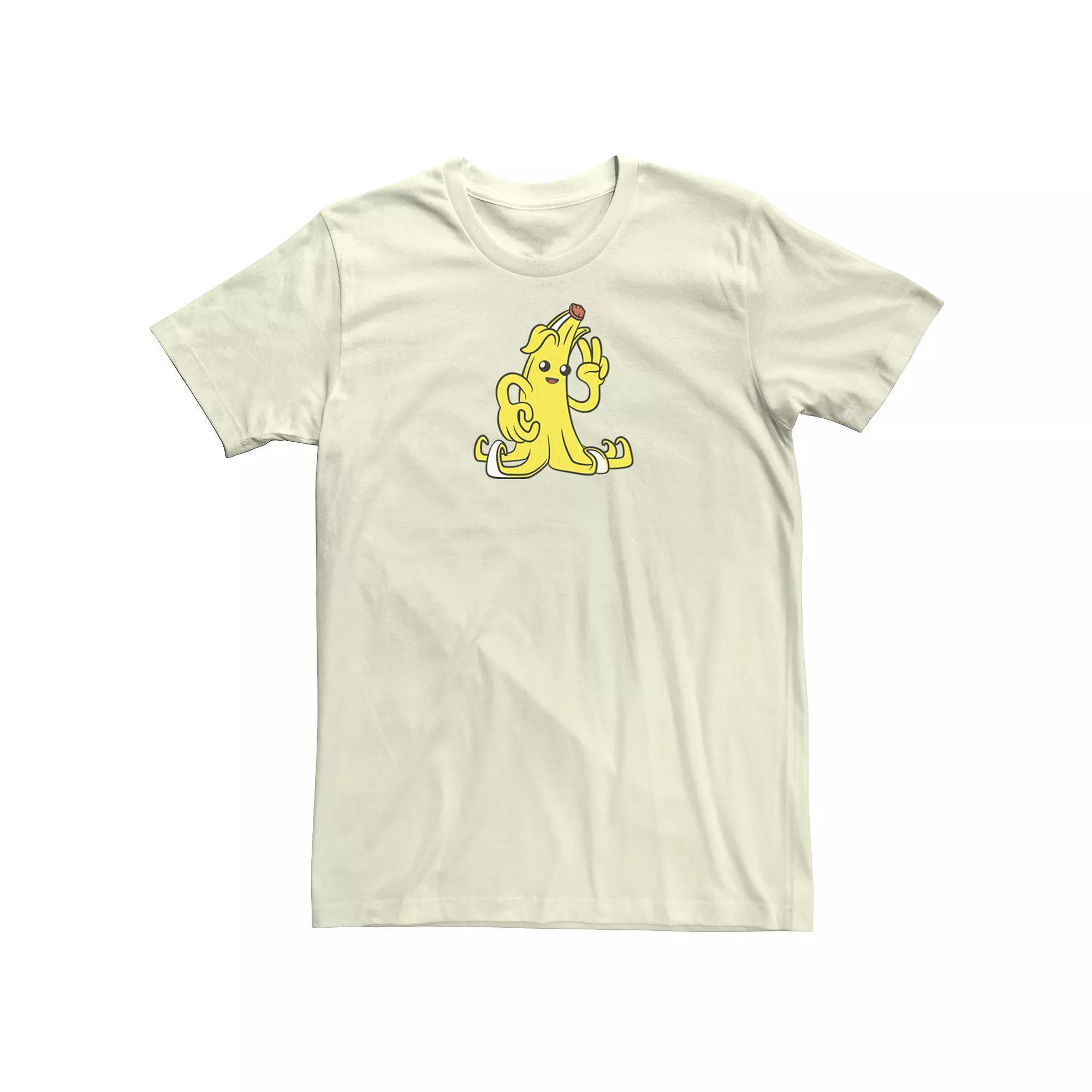 Men's Fortnite Peely Peace Tee, Size: Large, Natural Product Image