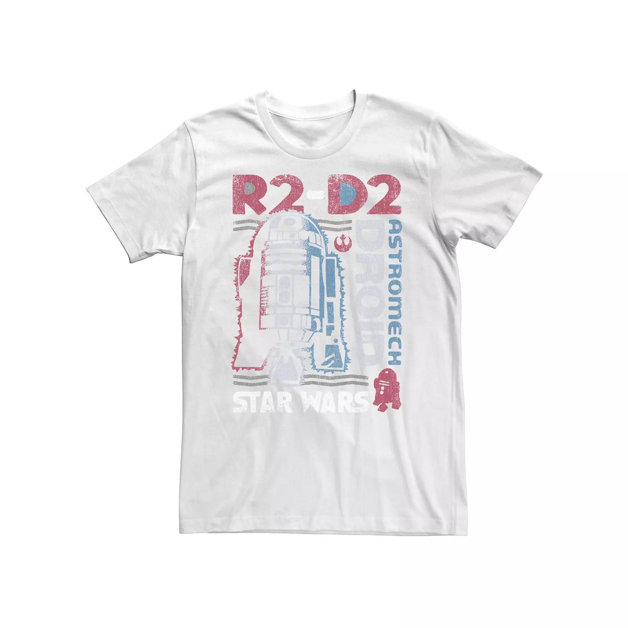 Men's Star Wars Distressed Vintage Astromech Droid R2-D2 Graphic Tee, Size: XXL, Black Product Image