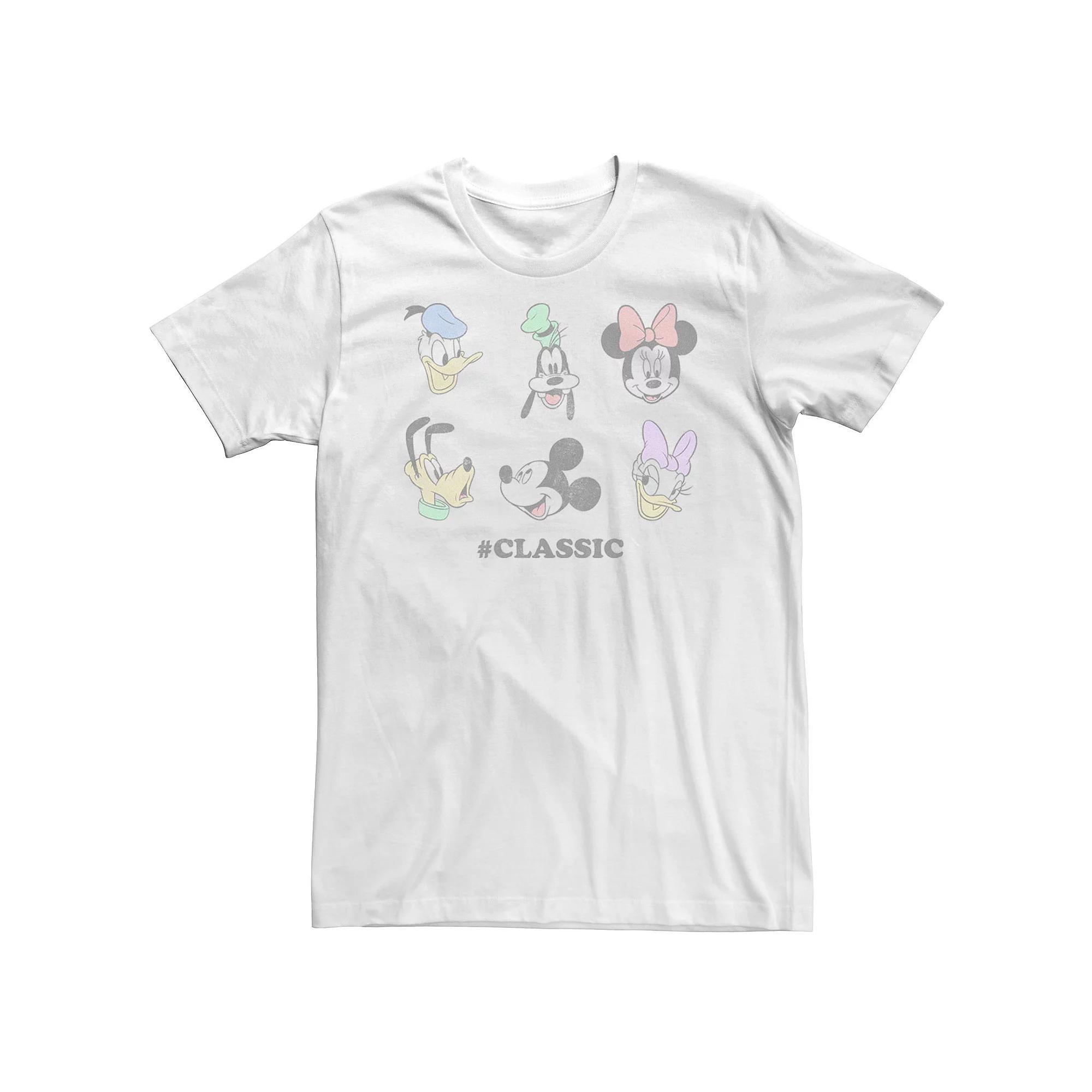 Disney's Mickey Mouse & Friends Big & Tall #Classic Portrait Tee, Men's, Size: 4XLT, White Product Image