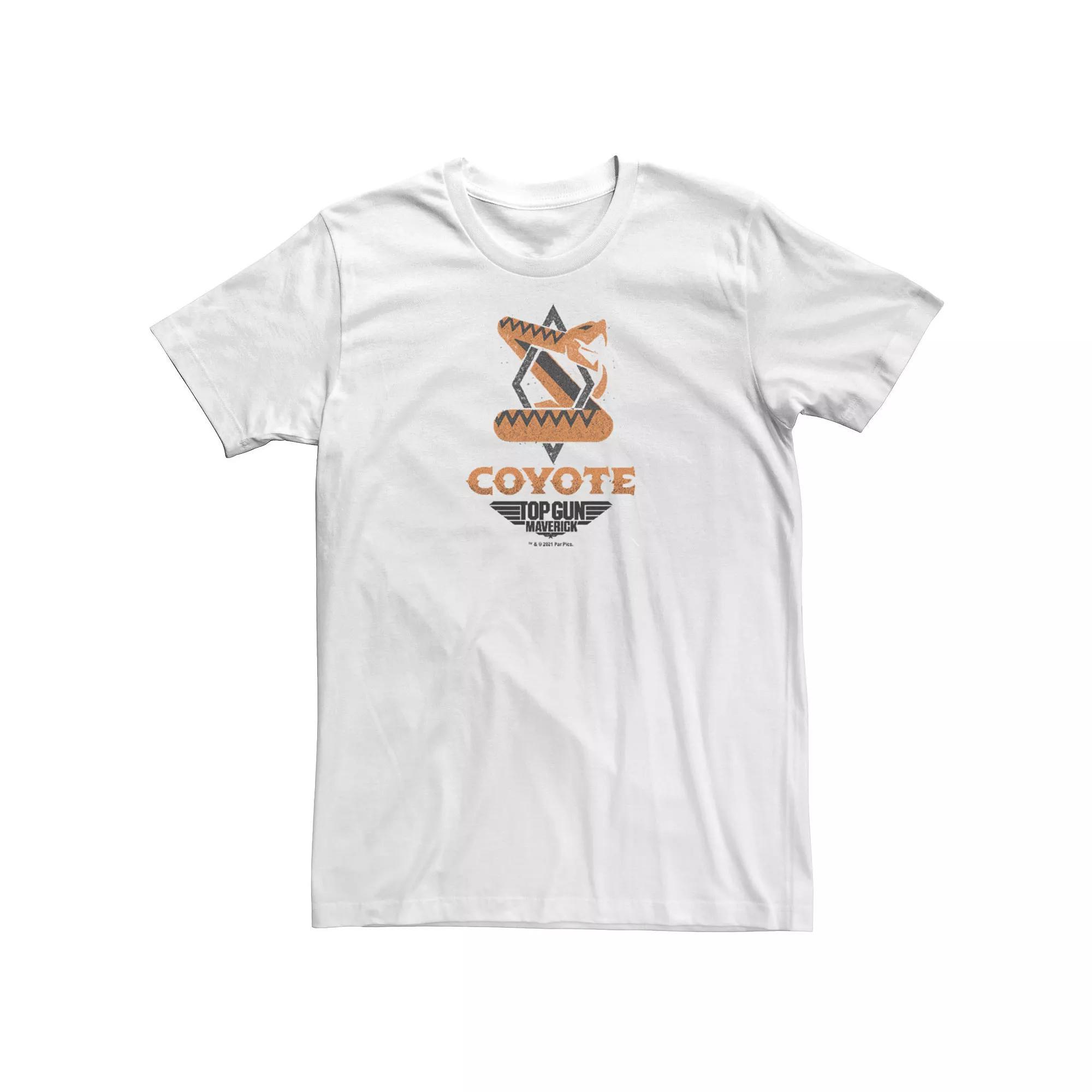 Men's Top Gun Maverick Pocket Coyote Patch Tee, Size: XXL, White Product Image