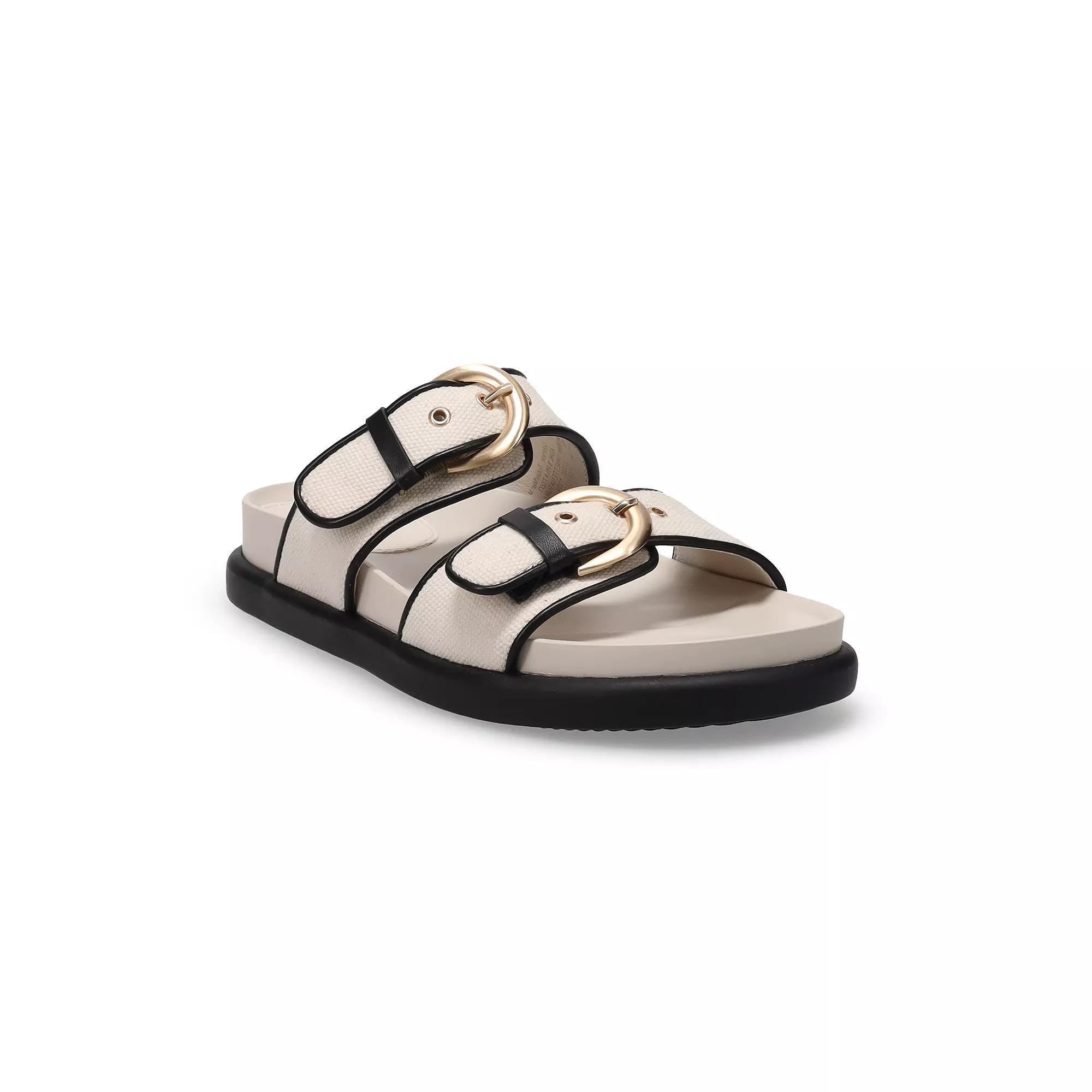 Sonoma Goods For Life® Nanette Women's Two Band Sandals, Size: 5, Natural Product Image