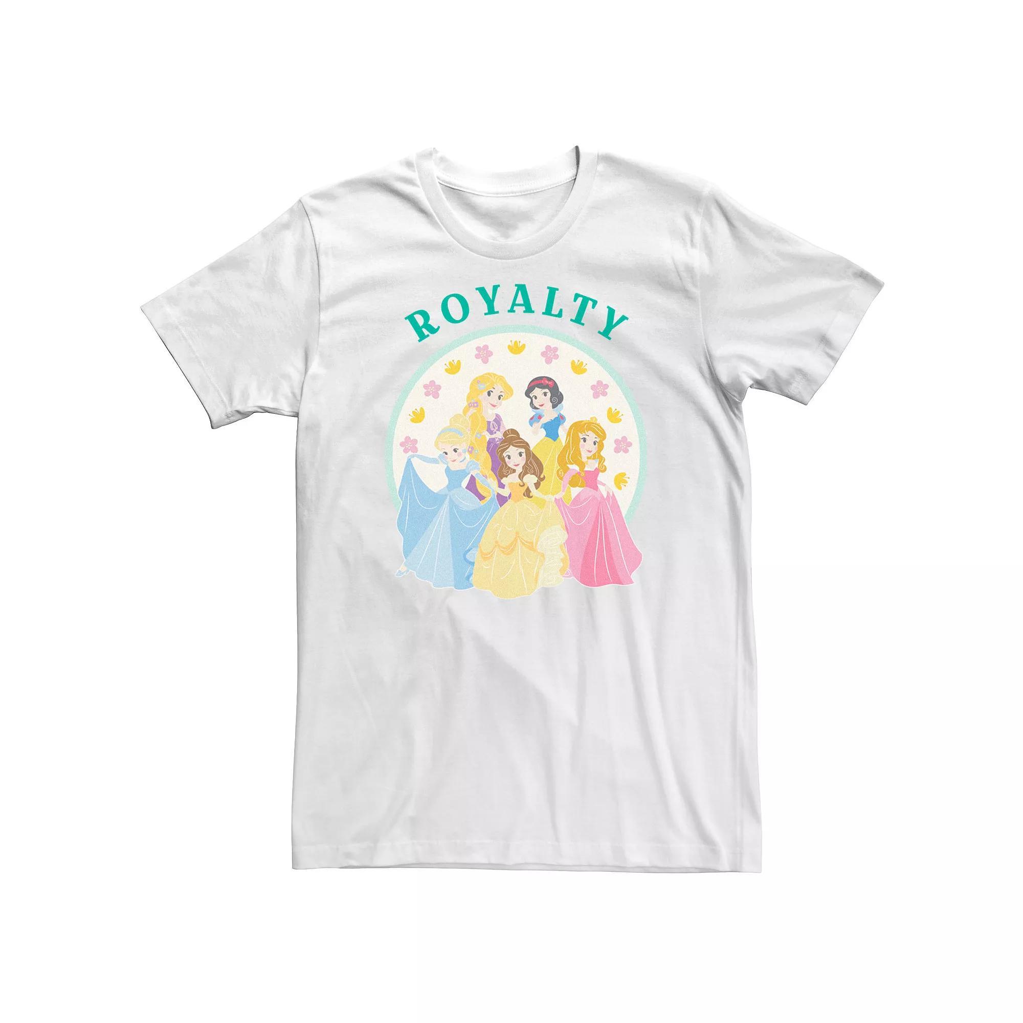 Men's Disney Princess Cute Royalty Tee, Size: XXL, White Product Image