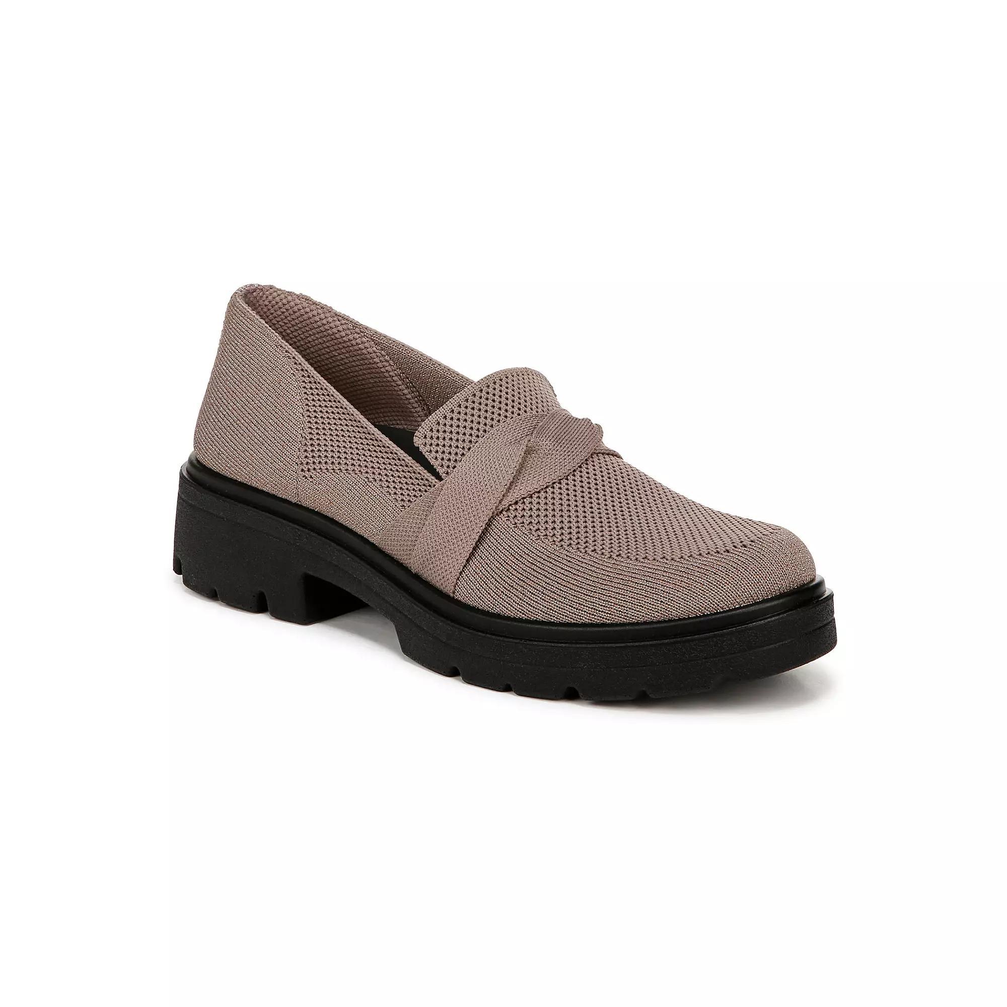 LifeStride Muse Bow Women's Slip-on Loafers, Size: 10, Latte Knit Fabric Product Image