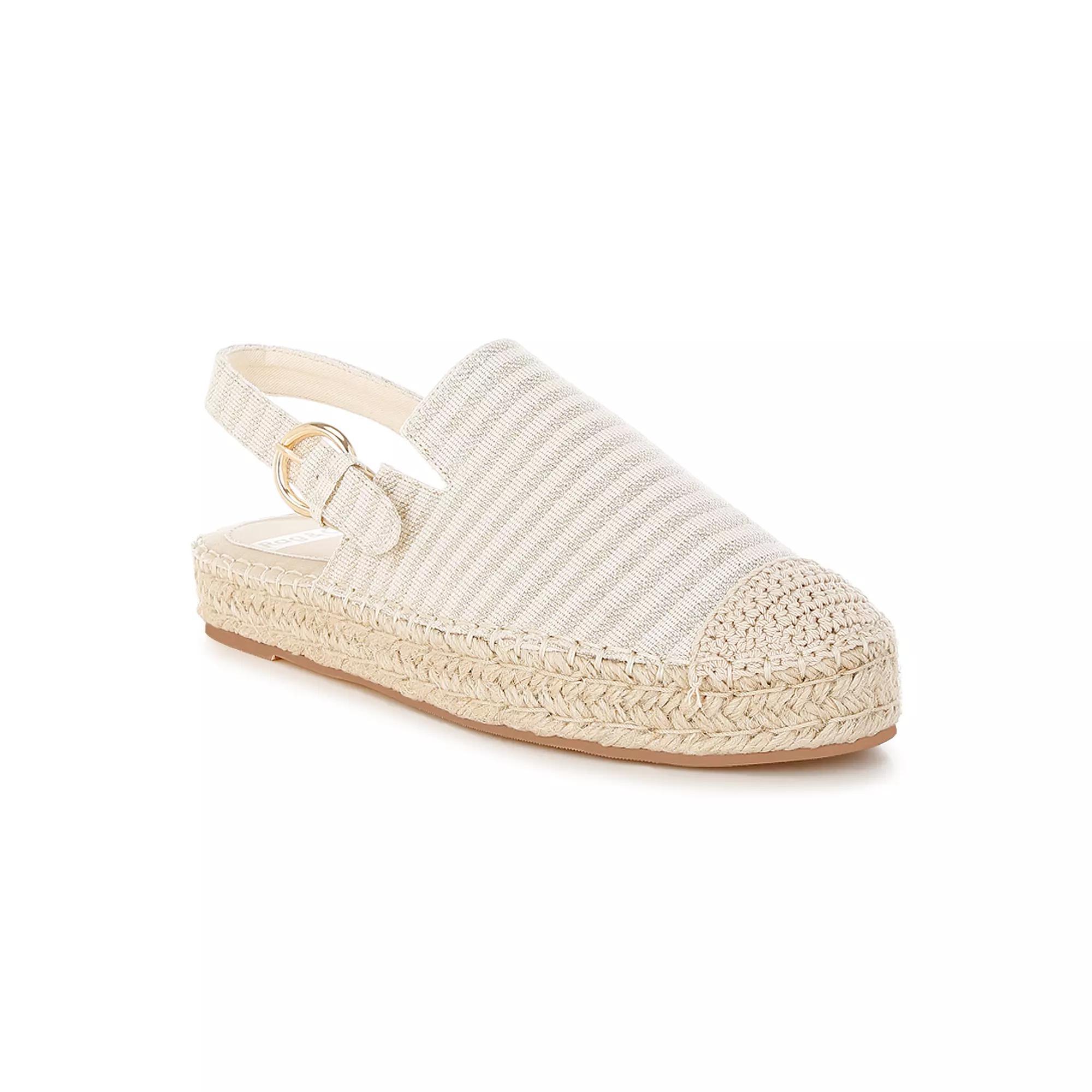 Rag & Co. ZALLI Women's Slingback Espadrille Sandals, Size: 5, Beige Product Image