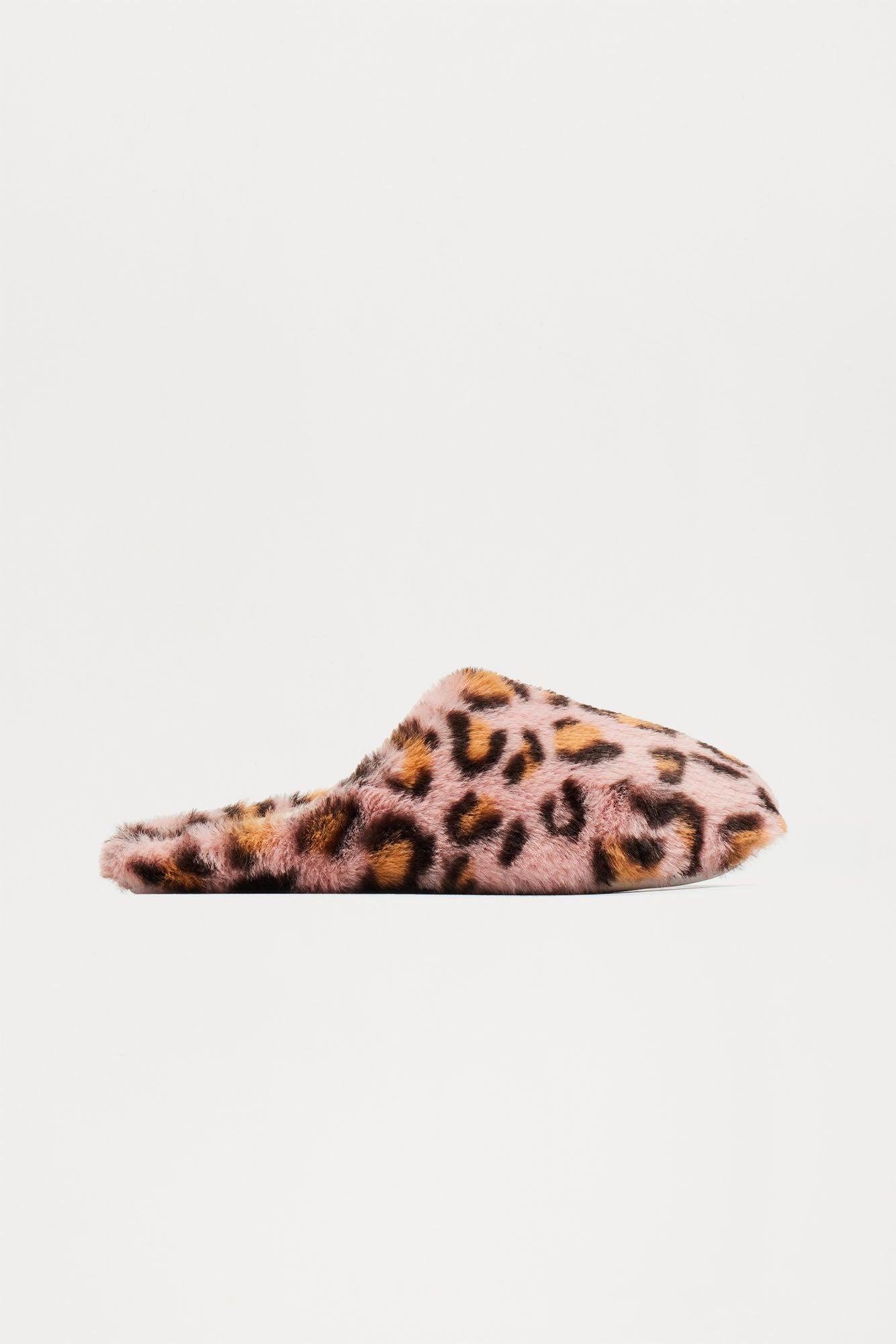 Mia Leopard Slippers - Leopard Product Image
