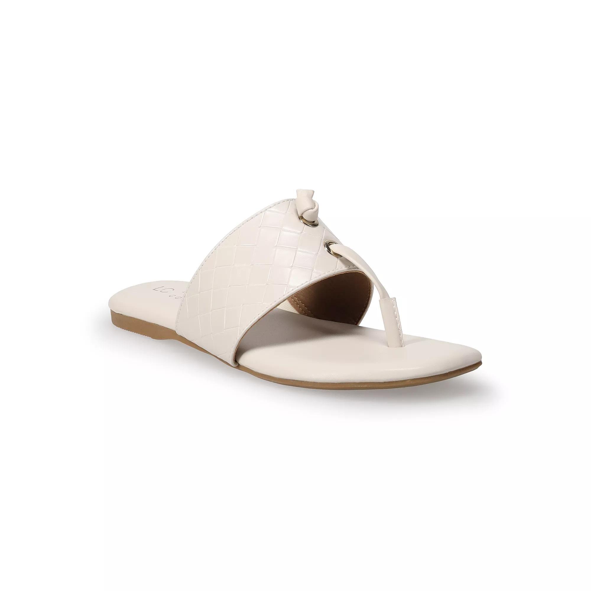 LC Lauren Conrad Wrenn Women's Thong Sandals, Size: 10, Ivory Product Image