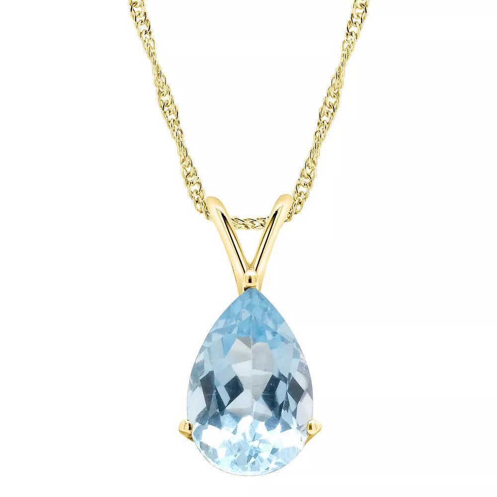 Alyson Layne Sterling Silver Rose Quartz Teardrop Pendant Necklace, Womens Product Image
