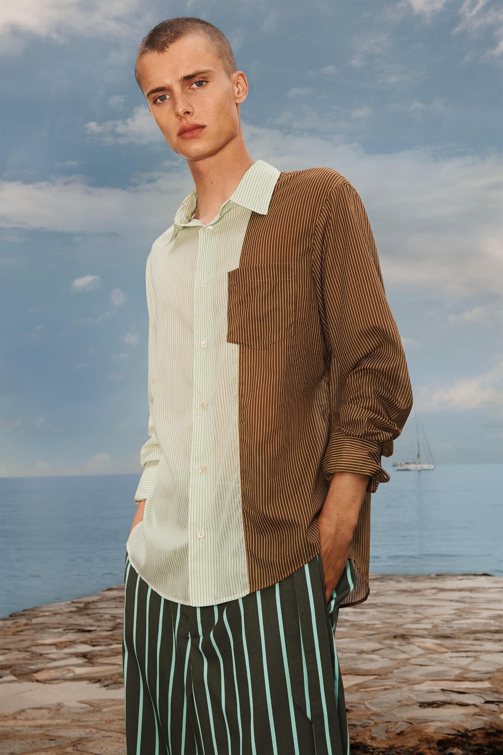 LIMITED EDITION STRIPED COLOR BLOCK SHIRT Product Image