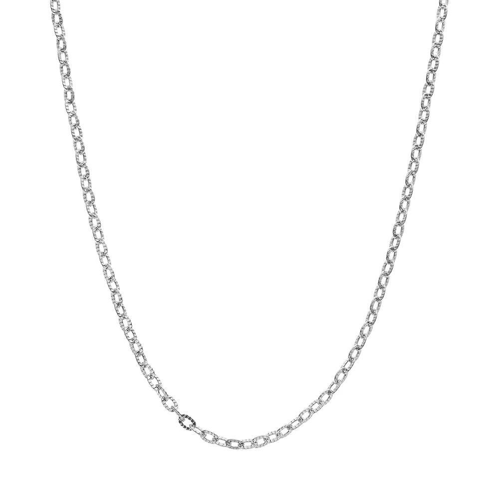Blue La Rue Stainless Steel Rolo Chain Necklace - 24 in., Women's, Silver Product Image