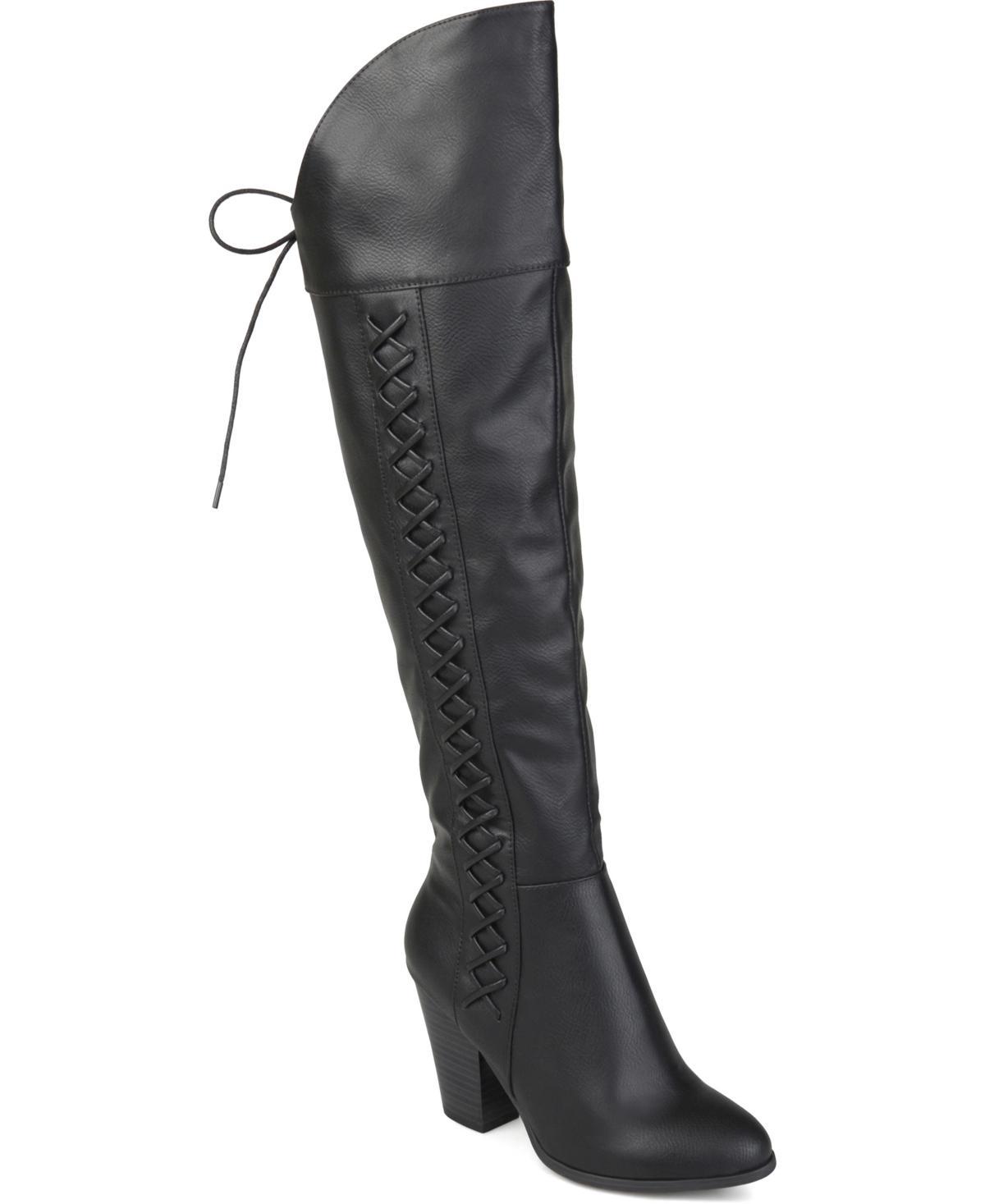 Journee Langly Women's Wedge Knee High Boots, Girl's, Size: 9 Wc Product Image
