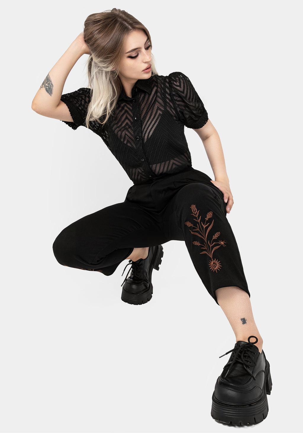 Cybele Embroidered Tapered Trousers Product Image