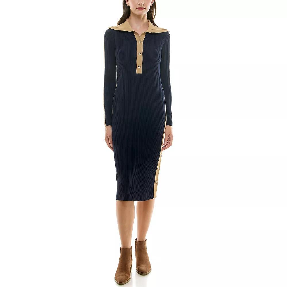 Women's Nanette Lepore Bodycon Sweater Dress, Size: Small, Blue Product Image