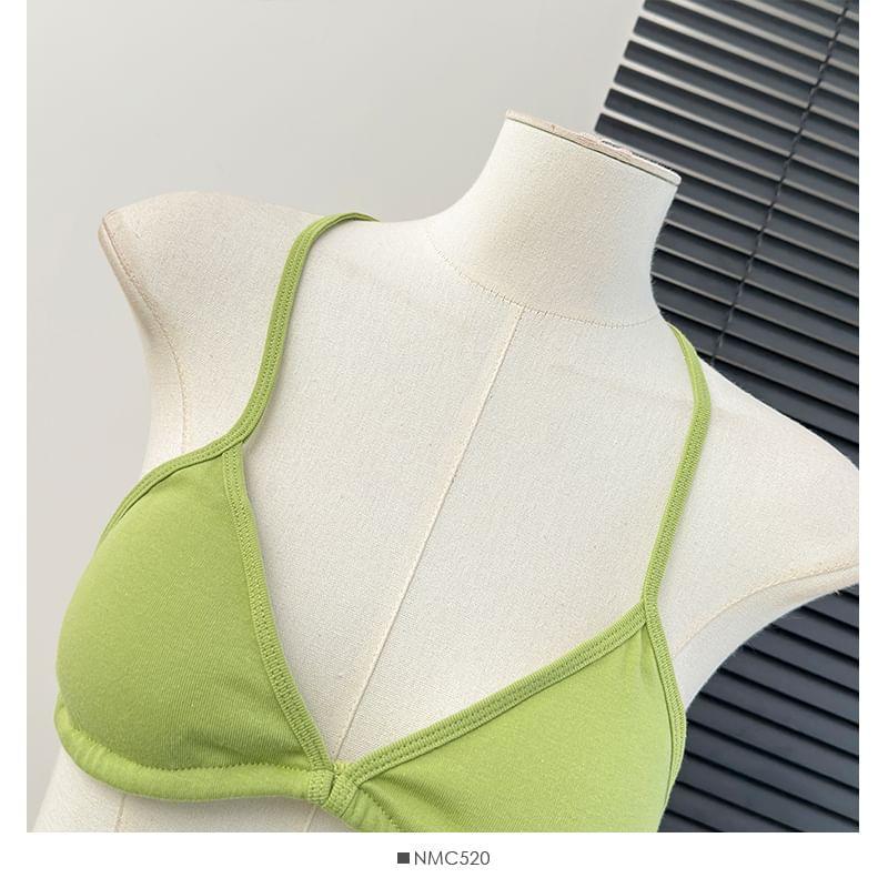 Halter Bra Top in 5 Colors Product Image