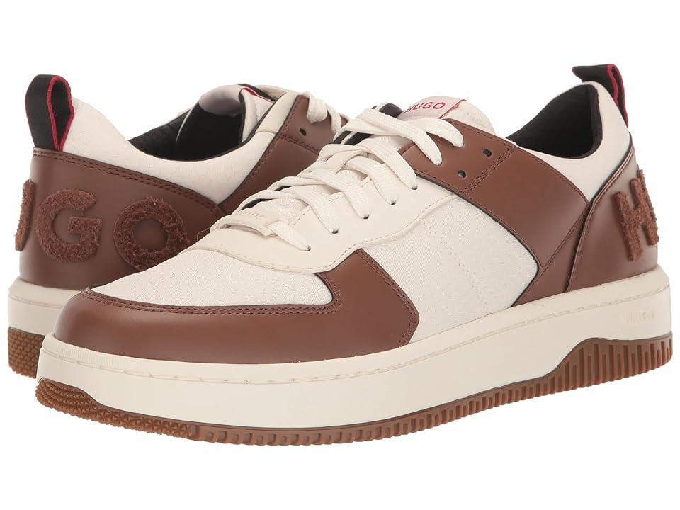 HUGO Kilian Mix Material Tennis Sneaker (Open ) Men's Shoes Product Image