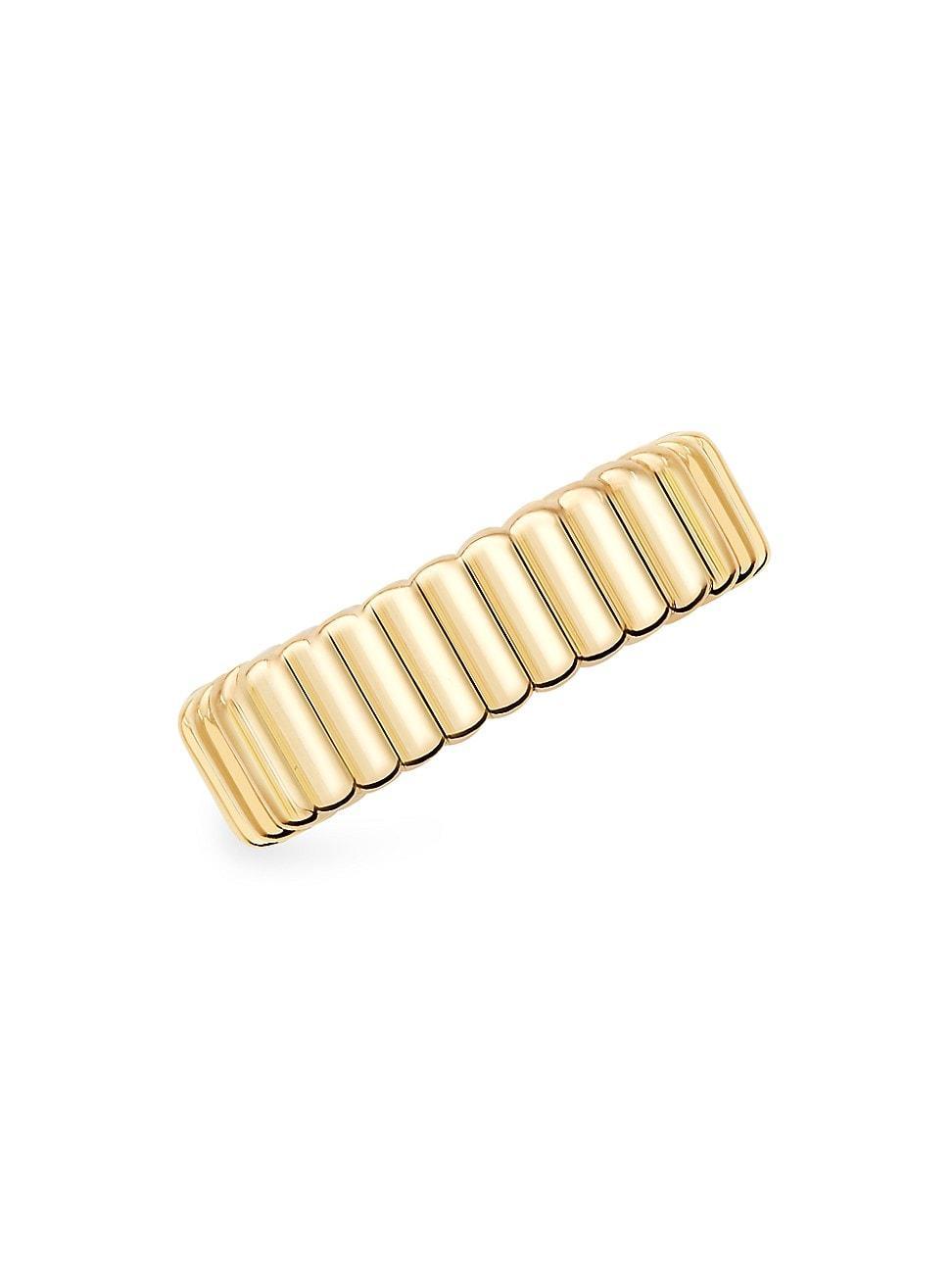 Womens Quatre Grosgrain 18K Yellow Gold Single Earring Product Image
