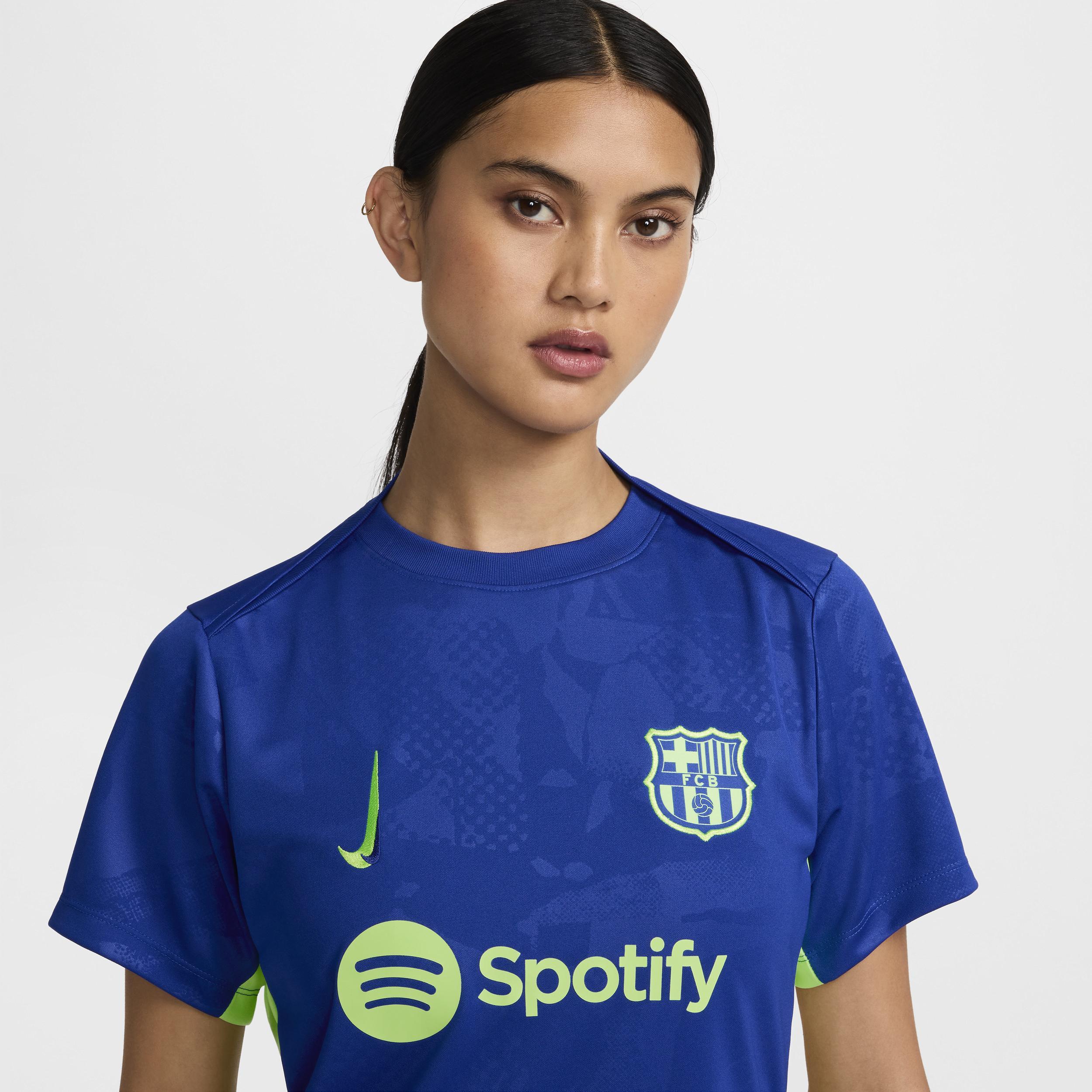 Women's Nike  Royal Barcelona 2024/25 Academy Pro Pre-Match Top, Size: Large, Bar Blue Product Image