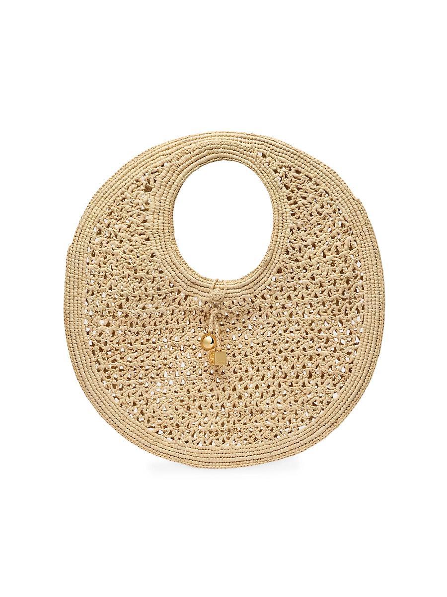 Womens Le Rond Spiaggia Raffia Shoulder Bag Product Image