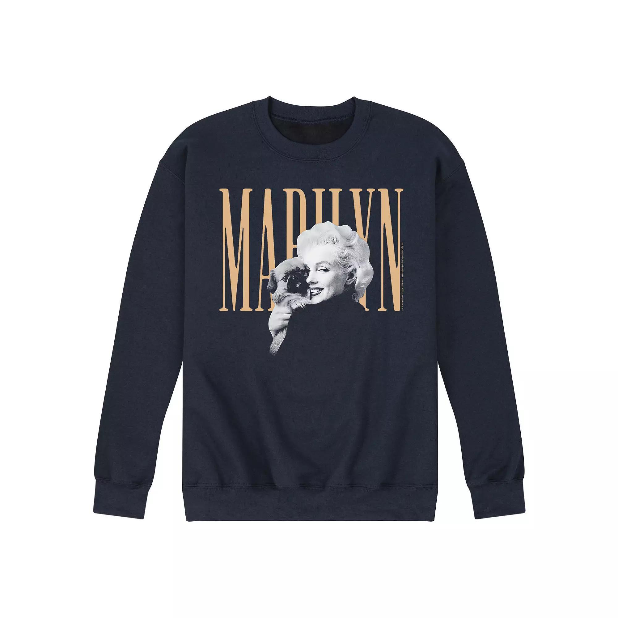 Mens Marilyn Monroe Simple Marilyn Sweatshirt Blue Product Image