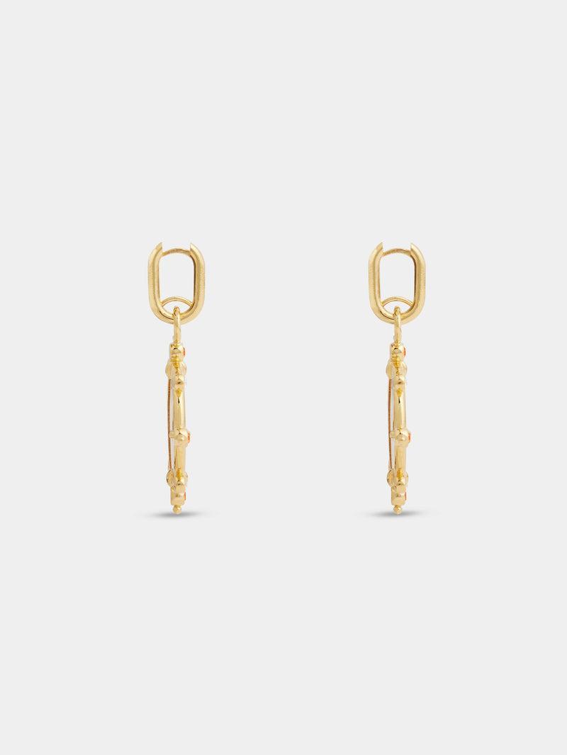 Sun Date medal earrings Product Image
