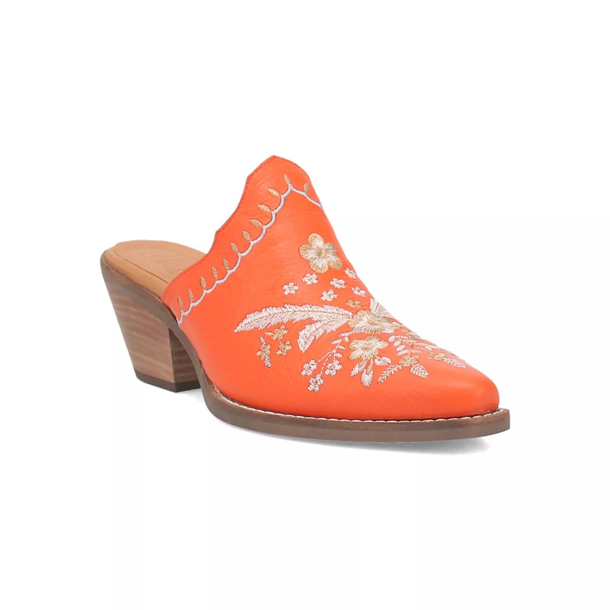 Dingo Wildflower Womens Leather Mules Product Image