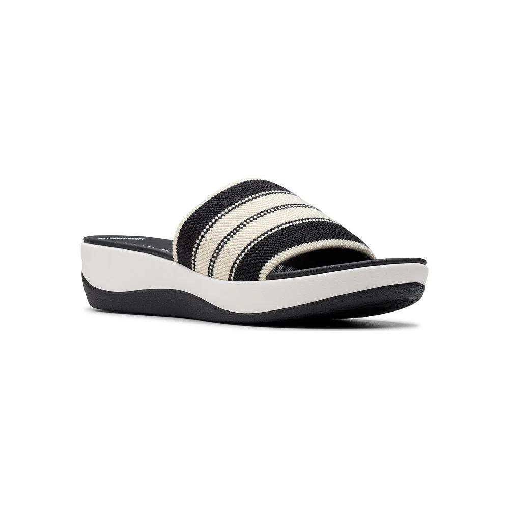 Clarks® Cloudsteppers Arla Hollis Women's Slide Sandals, Size: 11, Black Product Image