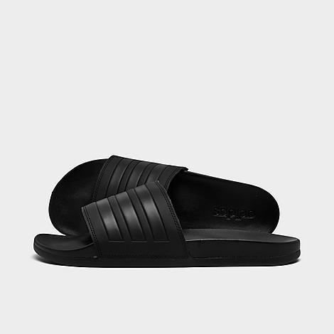 adidas Adilette Stripe Comfort Men's Slide Sandals, Size: 15, Black Black Black Product Image