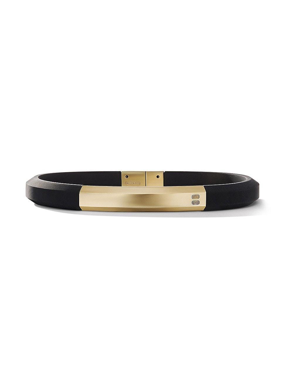 Mens Streamline ID Bracelet In Rubber Product Image
