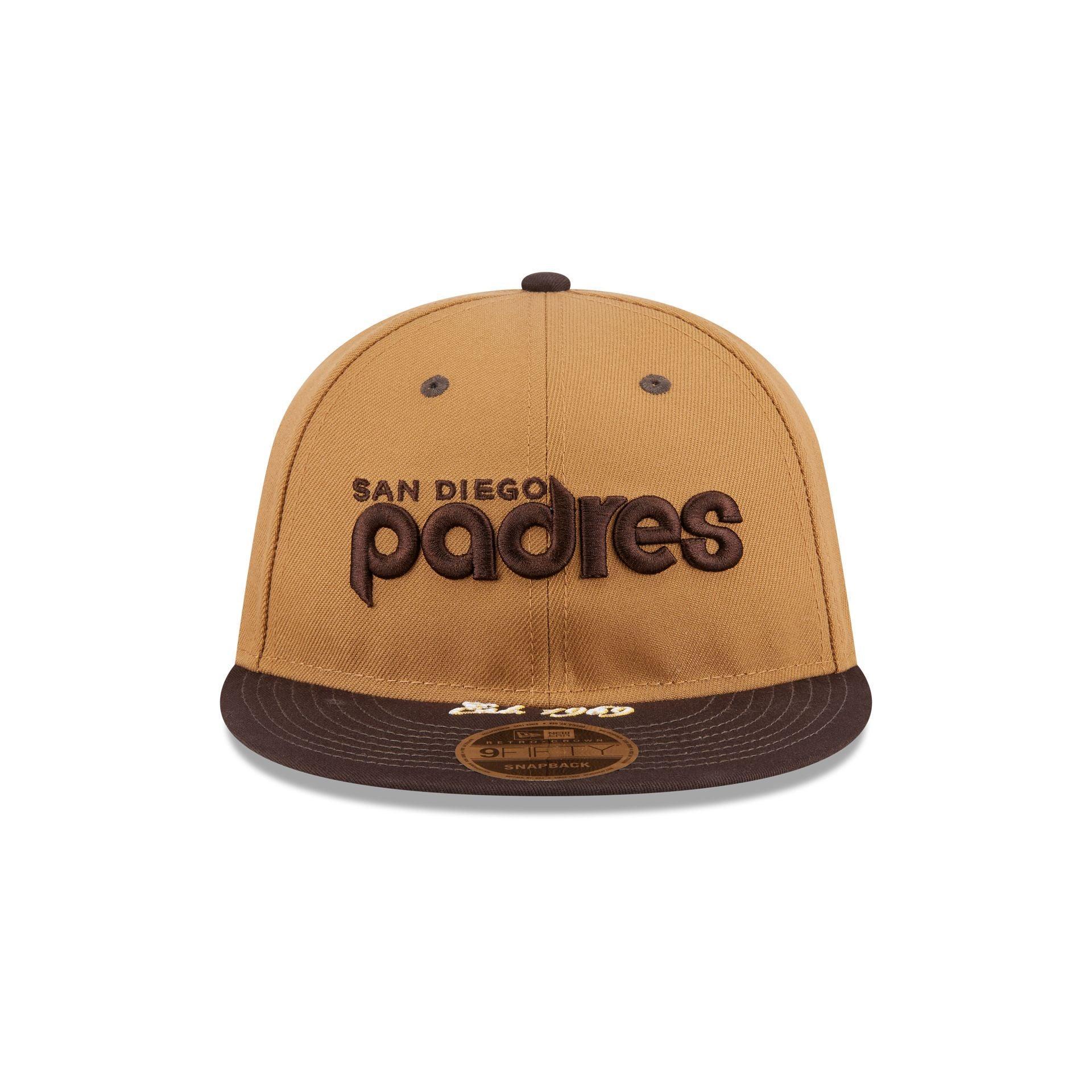 San Diego Padres Wheat Retro Crown 9FIFTY Snapback Hat Male Product Image