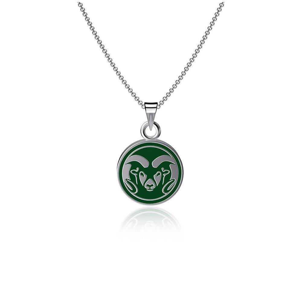 Dayna Designs Colorado State Rams Enamel Pendant Necklace, Women's, Team Product Image