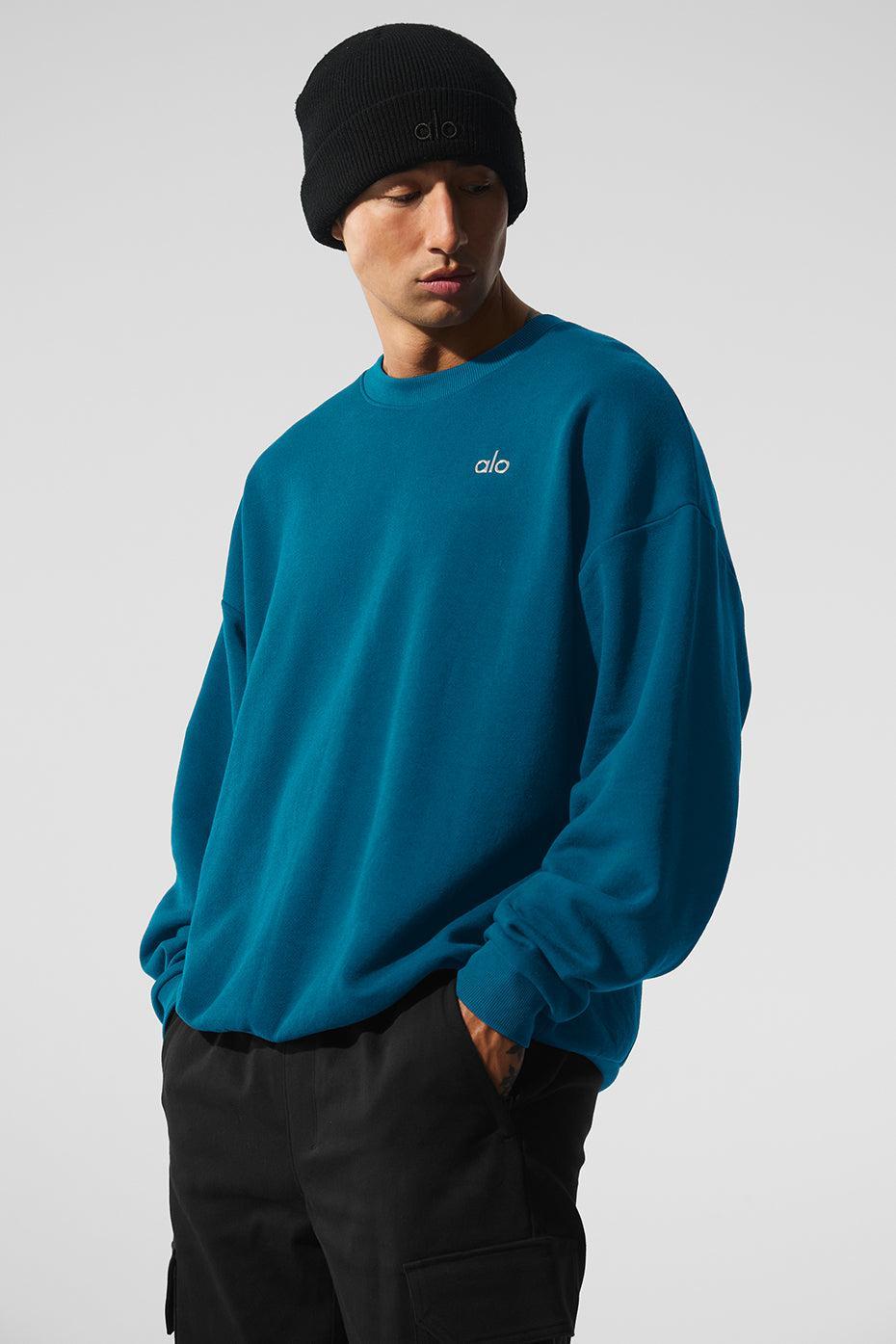 Accolade Crew Neck Pullover - Eclipse Blue Product Image
